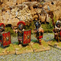 NEW RELEASE - Legionary Command Marching - Mail (28mm)