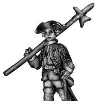 1756-63 Saxon Musketeer sergeant, marching with halberd (28mm)