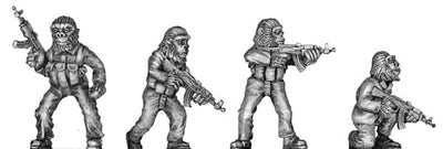 Boiler Suited Ape, with AK 47 (28mm)