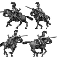 1812 Saxon Garde du Corps trooper charging (28mm)