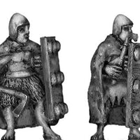 Sumerian front rank axeman with cloak (28mm)
