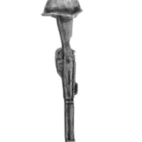 Soviet infantry helmet on rifle (28mm)