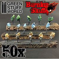 50x Resin Burning Skulls