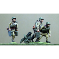 Maxim gun team, helmets, advancing (20mm)