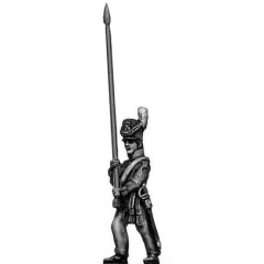 Ensign marching, bare pole (18mm)