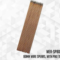 80mm Wire Spears, with pike tip (x20)