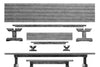 NEW - Additional 6 benches and 3 tables - MDF (28mm)