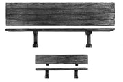Additional 4 benches and 2 tables - metal (28mm)