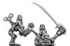 NEW - Clockwork fezzed monkey winding, with sword (28mm)