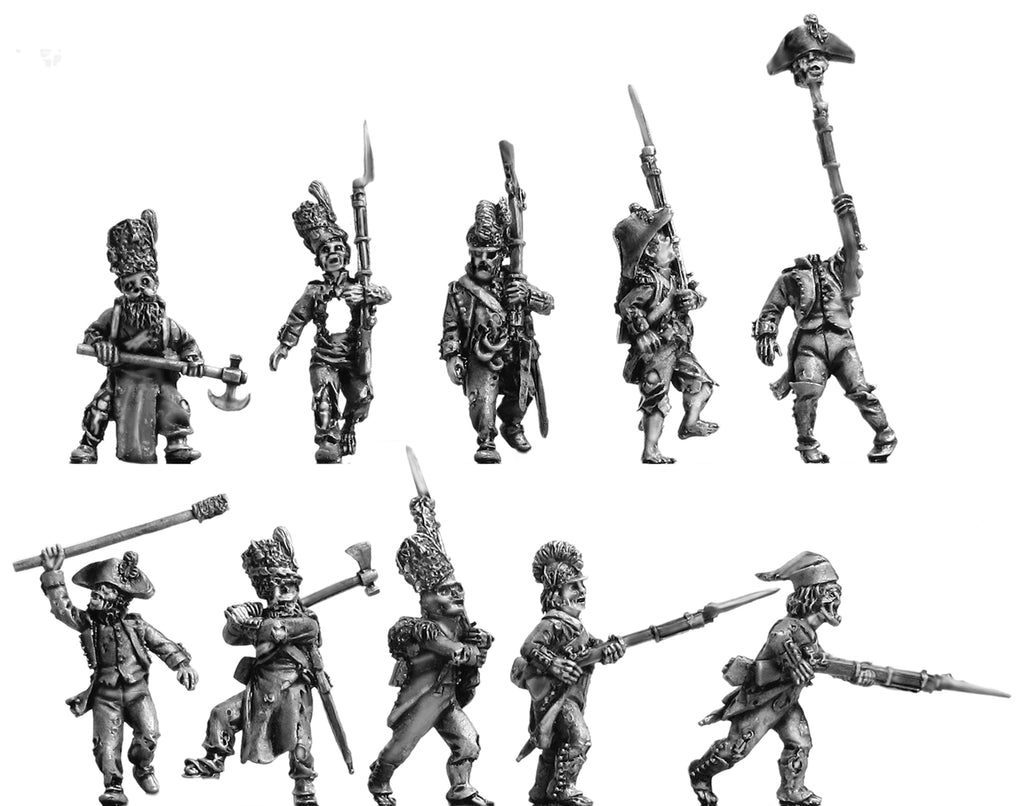 NEW - Zombie Napoleonic Infantry Set 2 (28mm)