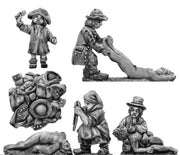 The Gleaners- litter and 6 figures (28mm)