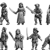 NEW - Mob with hand weapons (28mm)