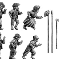 NEW - Mob with pole arms (28mm)