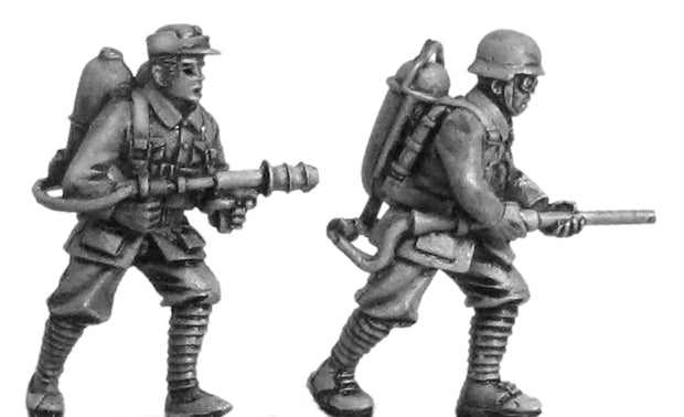 NEW - Chinese Infantry with flamethrower (28mm)