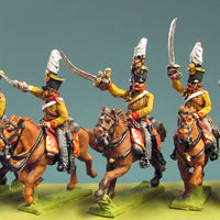 NEW - Hussar Officer, charging (18mm)