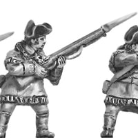 NEW - Continental Infantry in Hunting shirt, firing & loading (18mm)