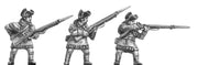 NEW - Continental Infantry in Hunting shirt, firing & loading (18mm)