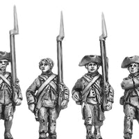 NEW - Continental Infantry in campaign dress, marching (18mm)