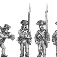 NEW - Infantry in Tricorne, marching (18mm)