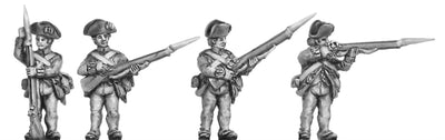 NEW - Infantry in Tricorne, firing & loading (18mm)