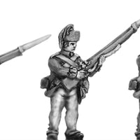NEW - Infantry in Saratoga cap, firing & loading (18mm)