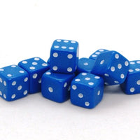 7mm Dice - blue (x10)