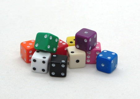 7mm Dice - mixed (x10)