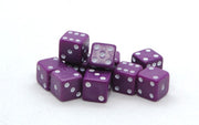 7mm Dice - purple (x10)