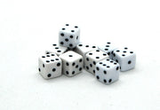 7mm Dice - white (x10)