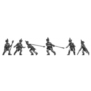 NEW - French line artillery crew, moving gun (18mm)