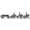 Caisson set - 6 horse, galloping (18mm)