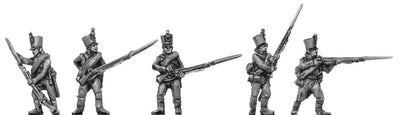 NEW - Musketeers, shako, firing and loading (18mm)