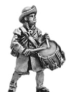 NEW - Austrian landwehr, frock coat, country hat, drummer (18mm)