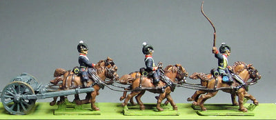 NEW - RHA Limber Team - galloping, 6 horses (18mm) (Copy)