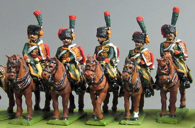 NEW - Chasseur a Cheval trooper at rest (18mm)