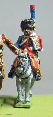 NEW - Chasseur a Cheval trumpeter at rest (18mm)