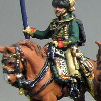 NEW - Chasseur a Cheval eagle bearer at rest (18mm)