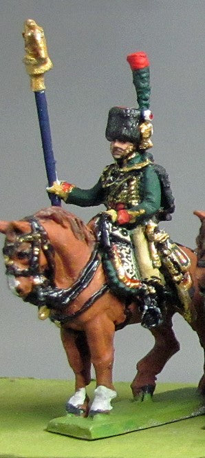 NEW - Chasseur a Cheval eagle bearer at rest (18mm)