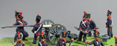 NEW - Artillery crew- shako, loading (18mm)