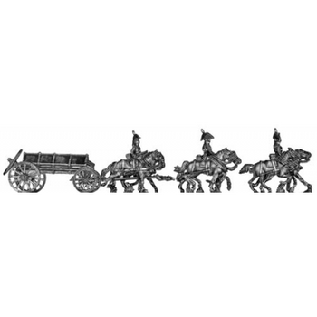 Caisson set - 6 horse, galloping (18mm)