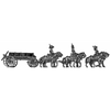 Caisson set - 6 horse, walking (18mm)