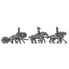 Limber set - 6 horse, galloping, Gribeauval limber (18mm)
