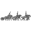 Limber set - 6 horse, galloping, Gribeauval limber (18mm)