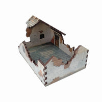 Ruined Houses White Render - 20mm (TTR)