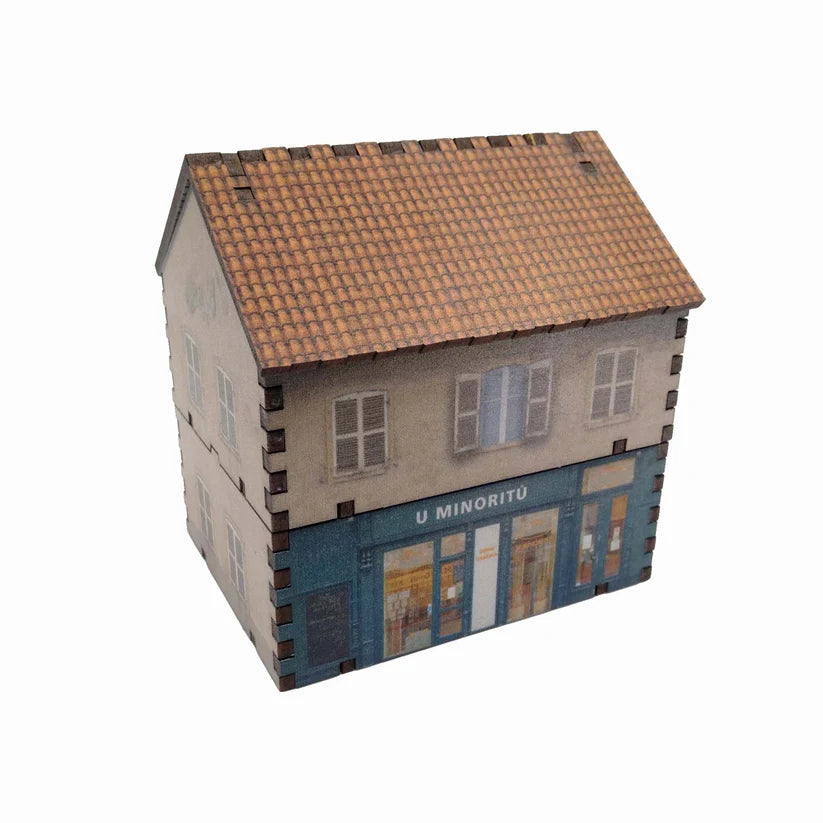 Two Story Shop - 20mm: Dark Green Exterior (TTR)