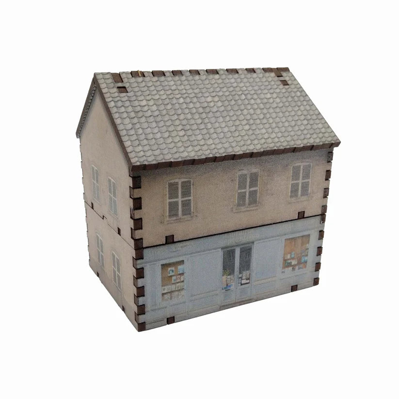 Two Story Shop - 20mm: Pale Blue Exterior (TTR)