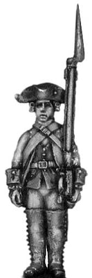 1756-63 Saxon Musketeer, at attention (28mm)