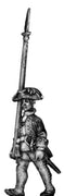 1756-63 Saxon Musketeer officer, marching with spontoon (28mm)