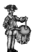 1756-63 Saxon Musketeer drummer, at attention (28mm)