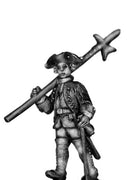 1756-63 Saxon Musketeer sergeant, marching with halberd (28mm)